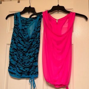 Zumba mesh hooded tank tops - set of 2!